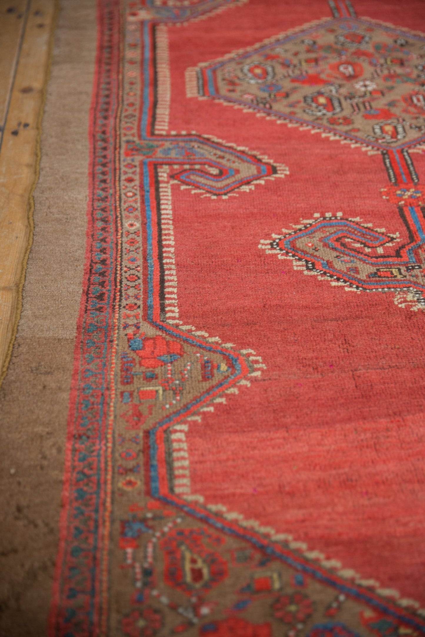 4x8 Vintage Camel Hair Serab Rug Runner