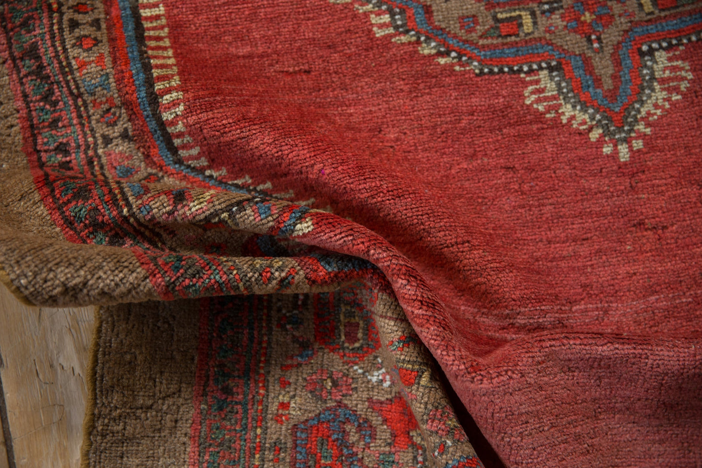 4x8 Vintage Camel Hair Serab Rug Runner