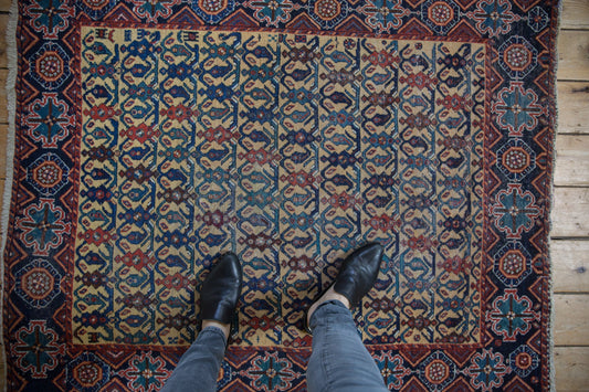 3.5x4.5 Antique Afshar Square Rug