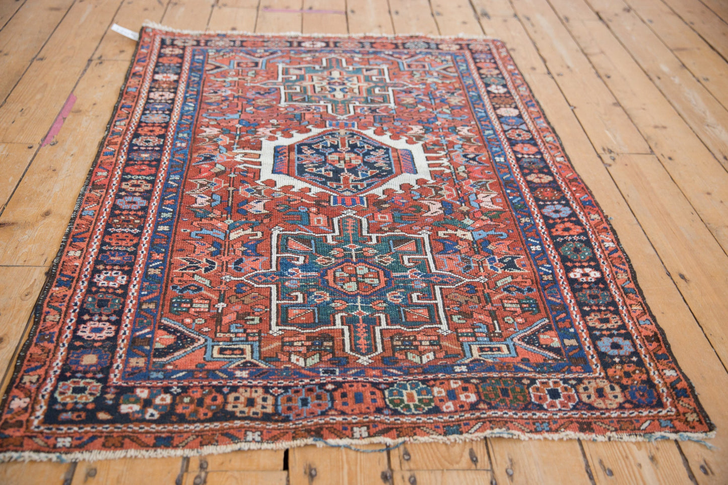 3.5x4.5 Vintage Karaja Square Rug