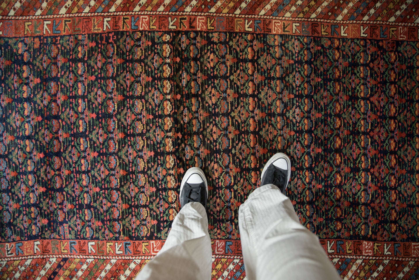 4x7 Vintage Kurdish Rug