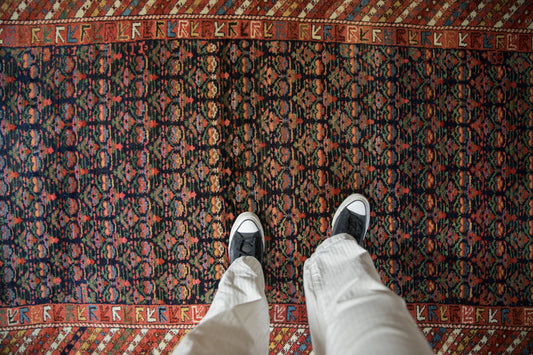 4x7 Vintage Kurdish Rug