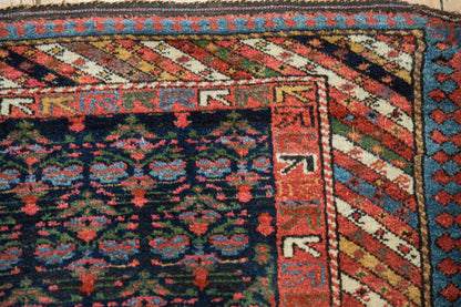 4x7 Vintage Kurdish Rug