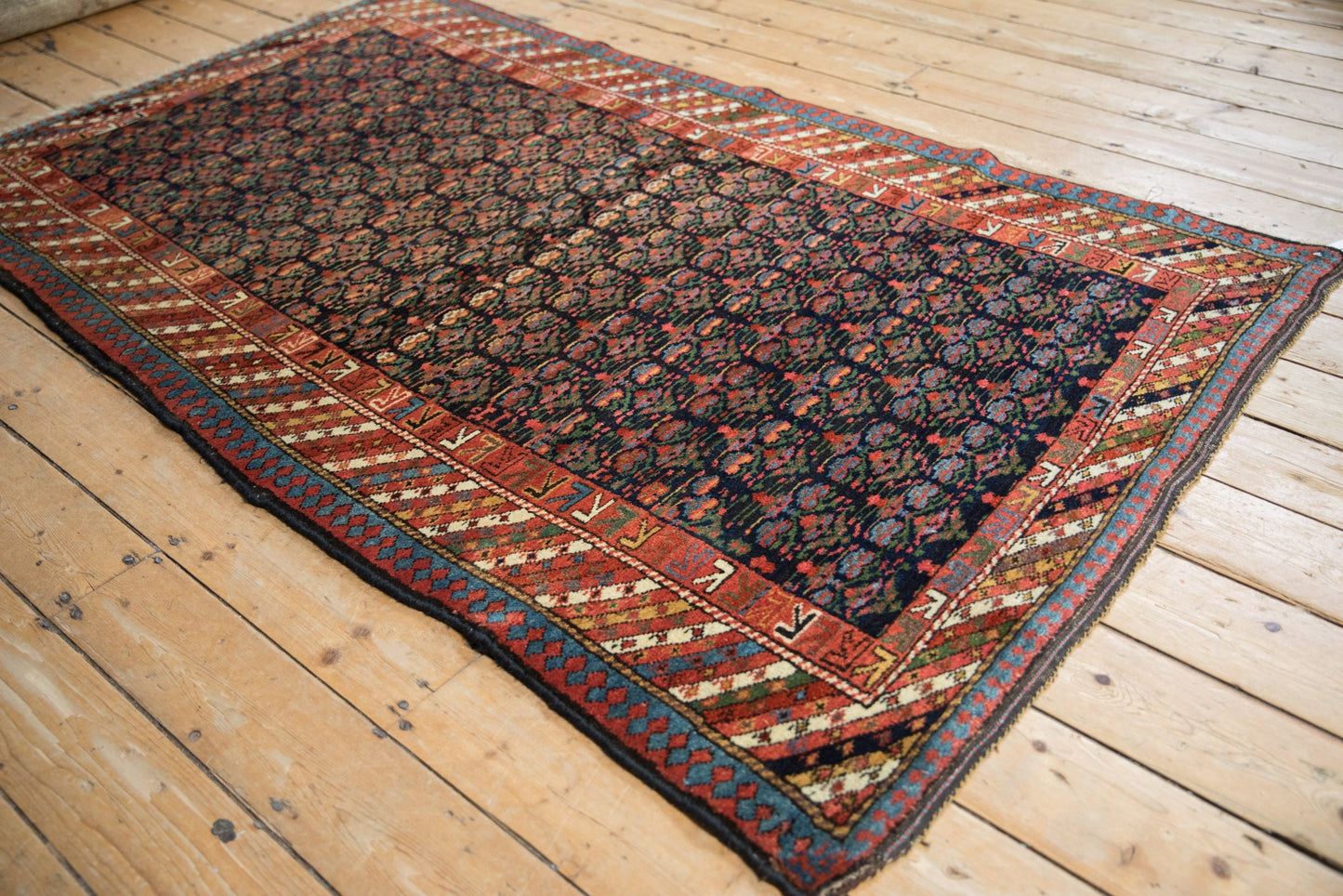 4x7 Vintage Kurdish Rug