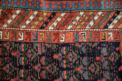 4x7 Vintage Kurdish Rug