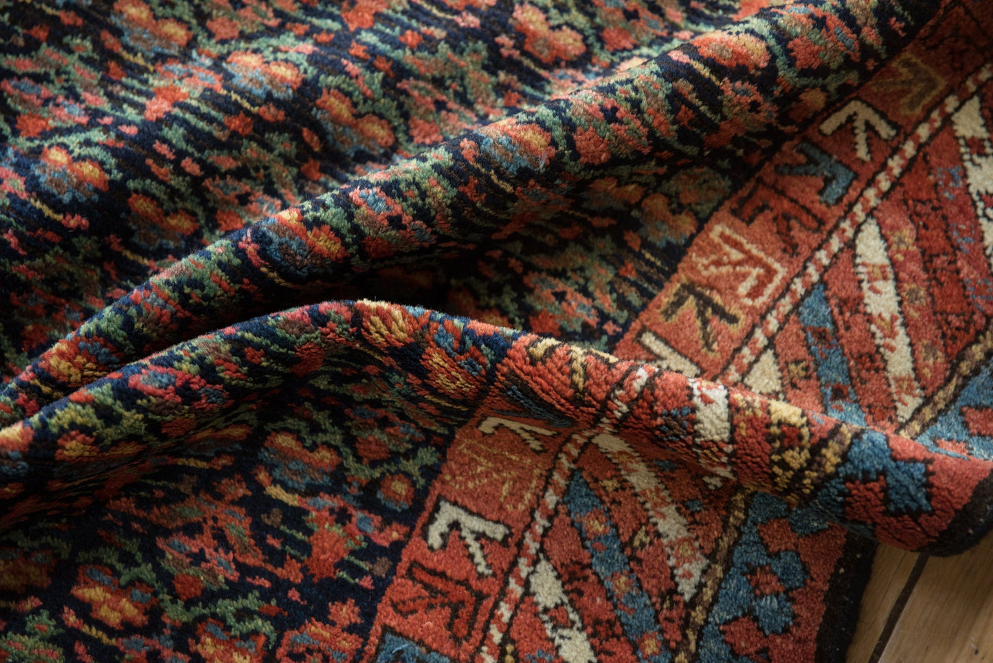 4x7 Vintage Kurdish Rug