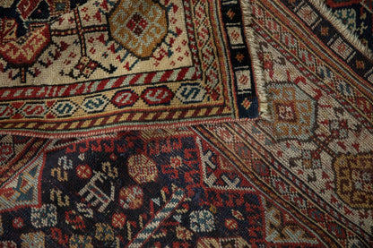 5.5x7.5 Antique Fine Qashqai Carpet