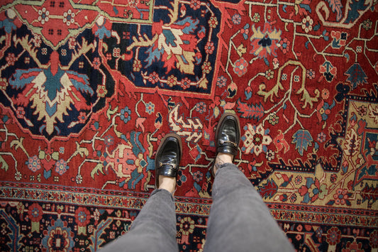 10x14 Vintage Heriz Carpet