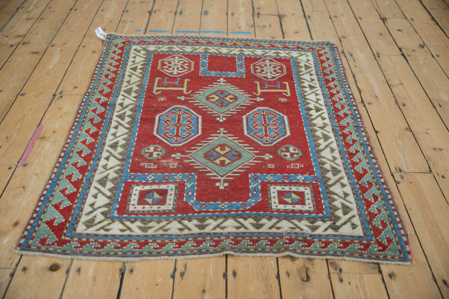 3.5x4.5 Antique Kazak Square Rug