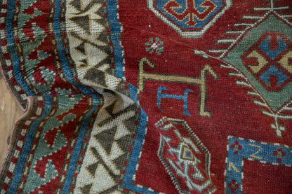 3.5x4.5 Antique Kazak Square Rug