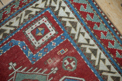 3.5x4.5 Antique Kazak Square Rug