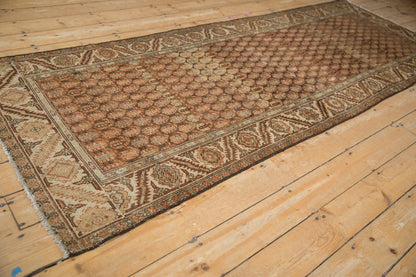 3.5x9.5 Vintage Distressed Hamadan Rug Runner