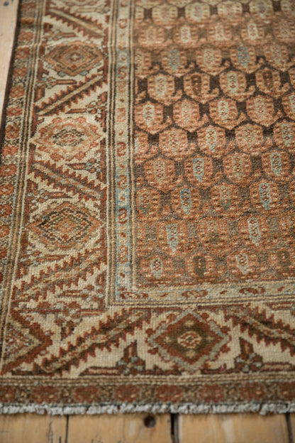 3.5x9.5 Vintage Distressed Hamadan Rug Runner