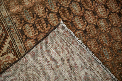 3.5x9.5 Vintage Distressed Hamadan Rug Runner