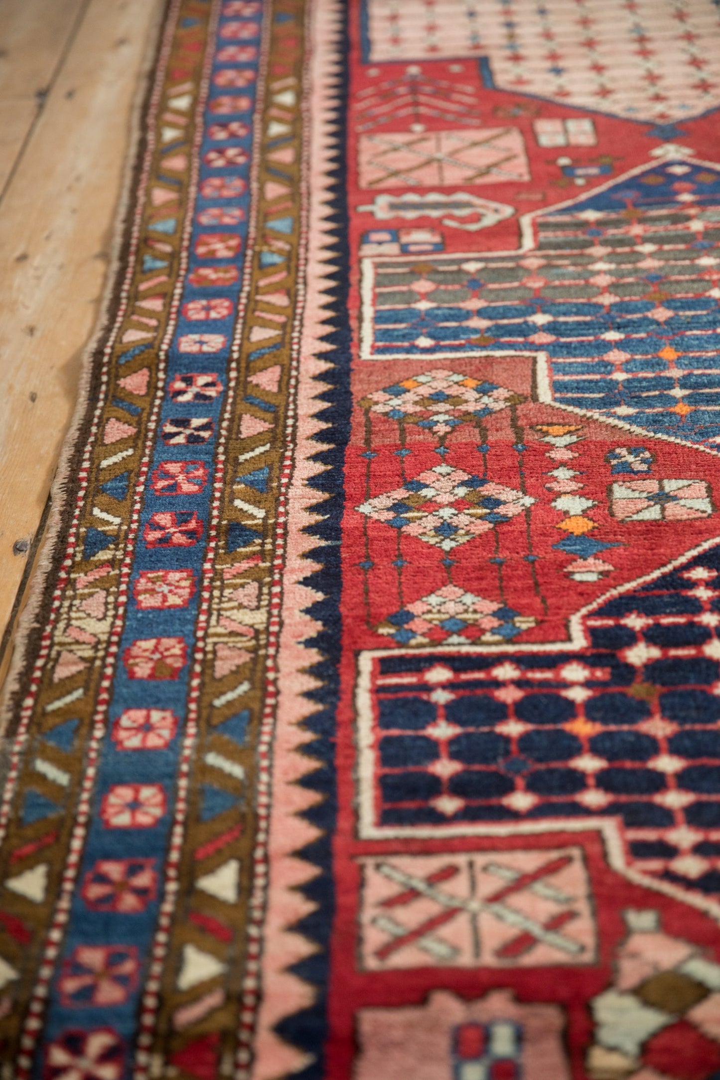 3.5x12.5 Vintage Baktiari Rug Runner