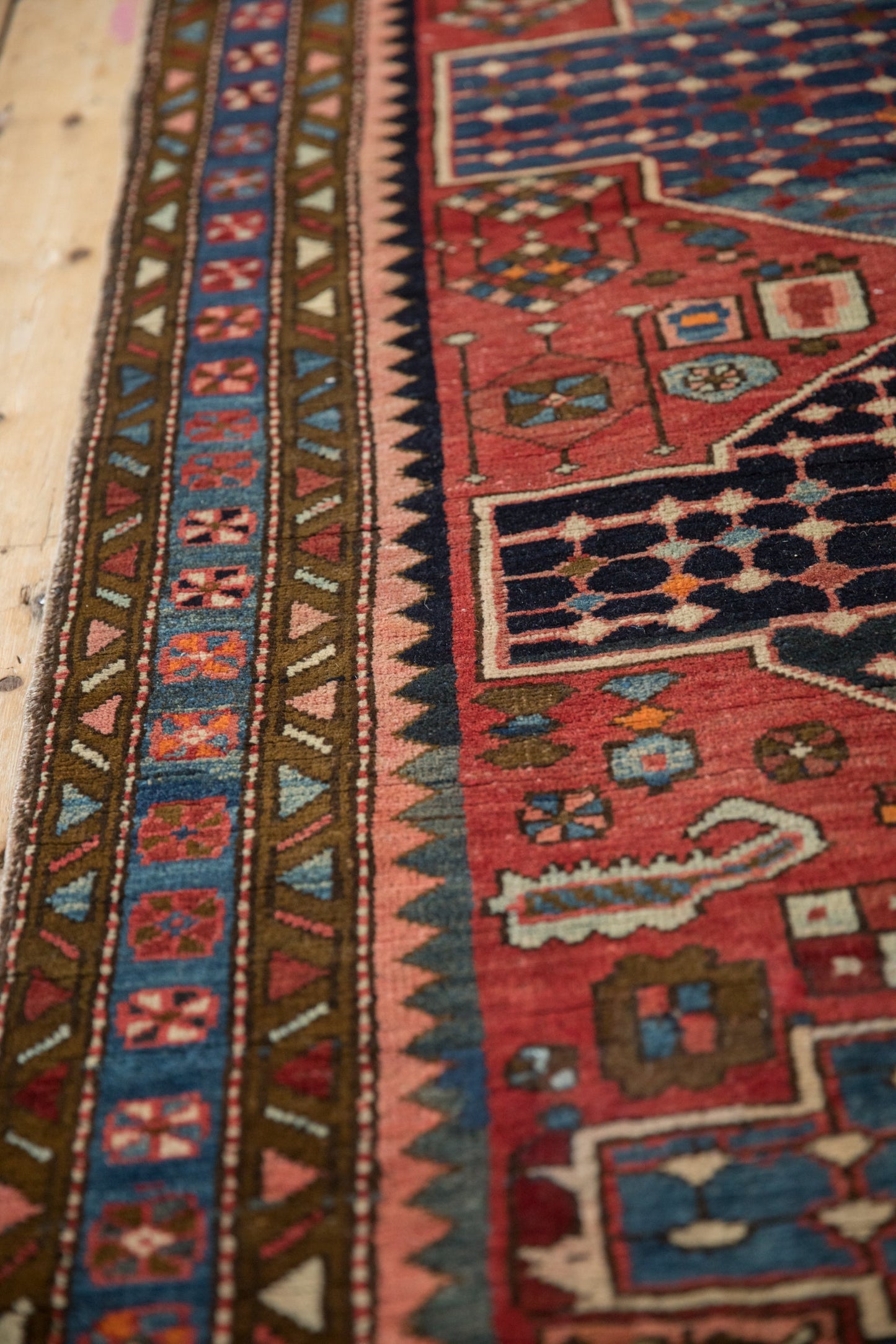 3.5x12.5 Vintage Baktiari Rug Runner