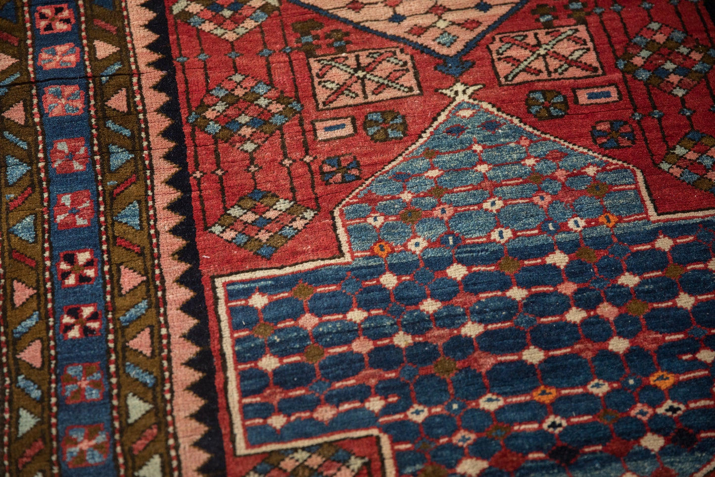 3.5x12.5 Vintage Baktiari Rug Runner