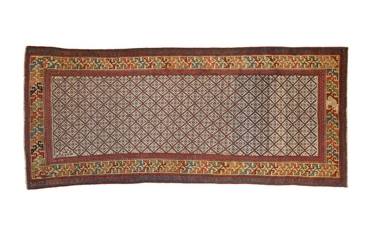 RESERVED 4x9 Antique Caucasian Rug Runner
