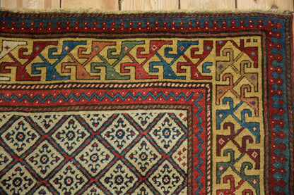 RESERVED 4x9 Antique Caucasian Rug Runner