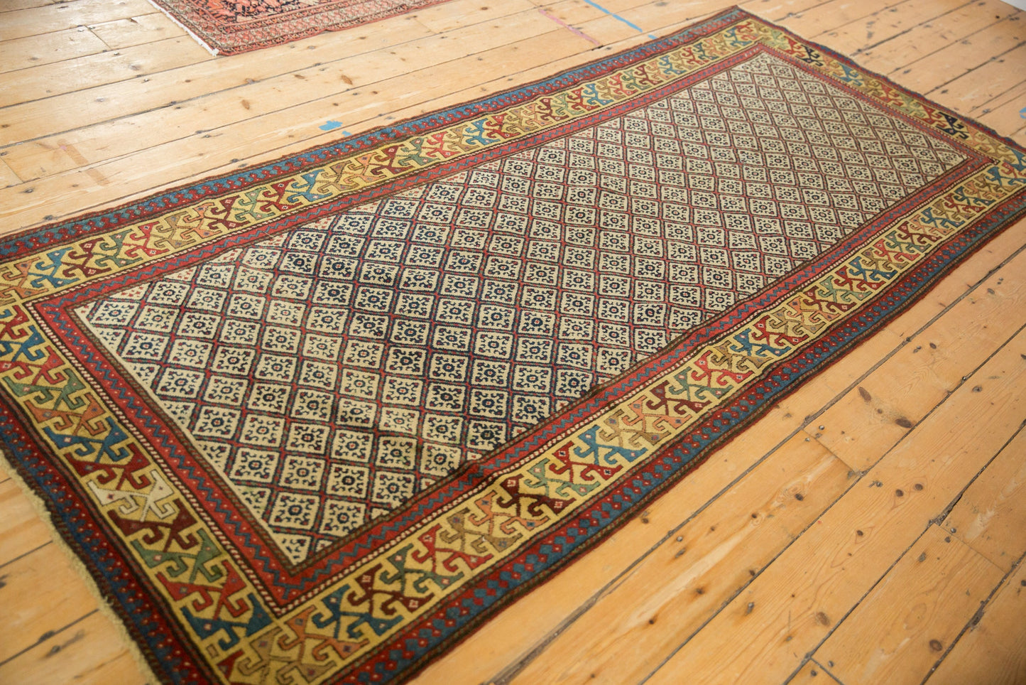 RESERVED 4x9 Antique Caucasian Rug Runner
