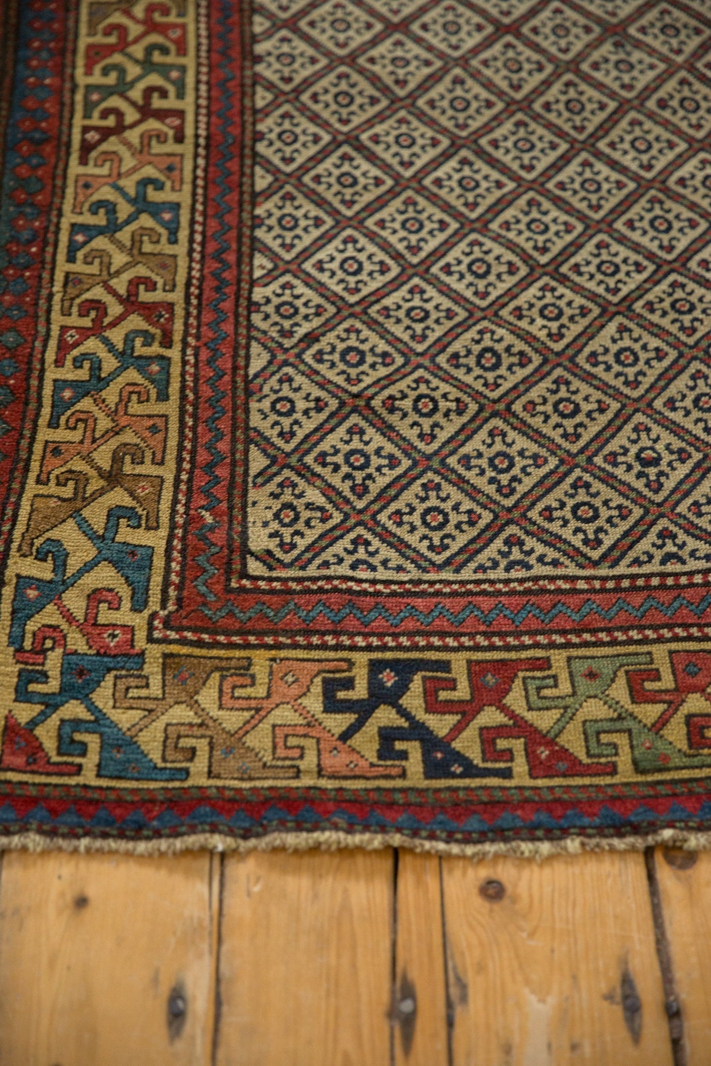 RESERVED 4x9 Antique Caucasian Rug Runner