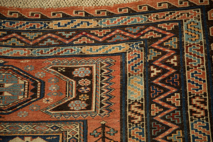 7x10.5 Antique Soumac Design Carpet