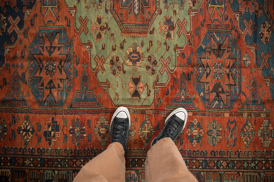 8.5x10.5 Antique Soumac Design Carpet