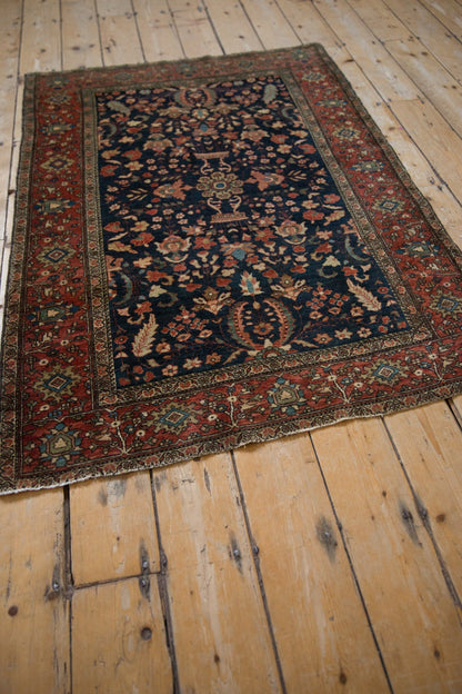 3.5x4.5 Antique Farahan Sarouk Square Rug