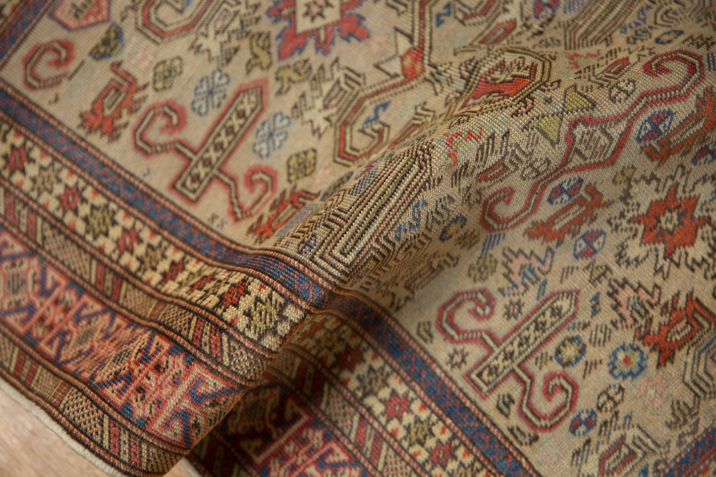 2x2.5 Vintage Shirvan Square Rug Mat