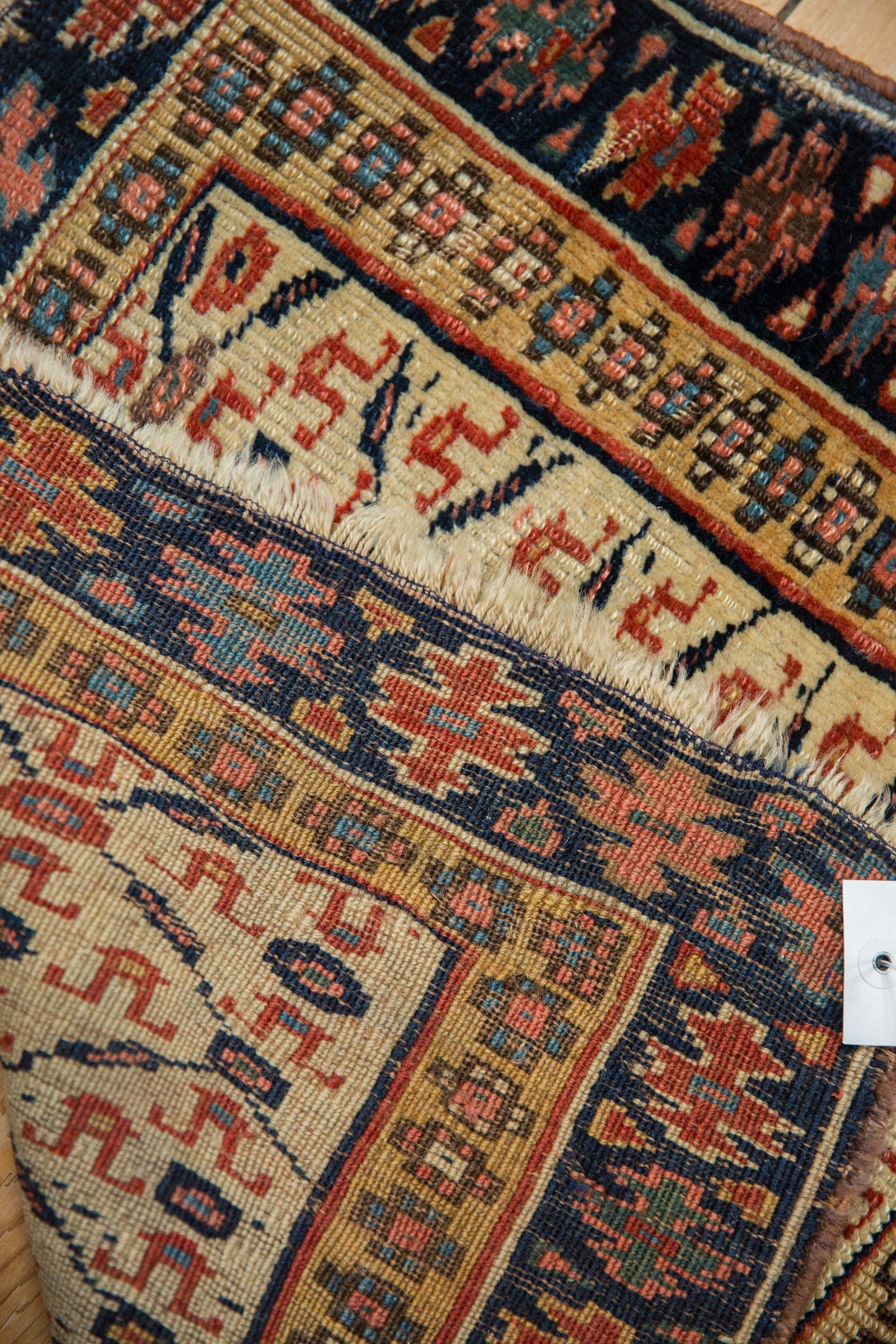 1.5x2 Antique Kurdish Square Rug Mat