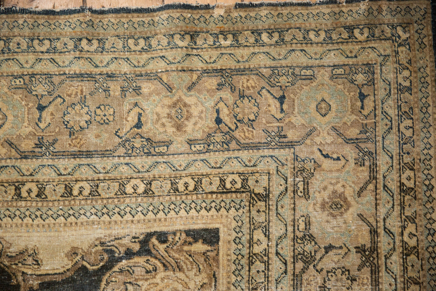 10x13 Antique Distressed Tabriz Carpet