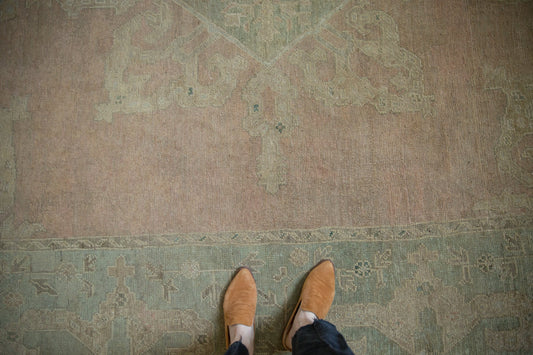 9x11.5 Vintage Distressed Oushak Carpet