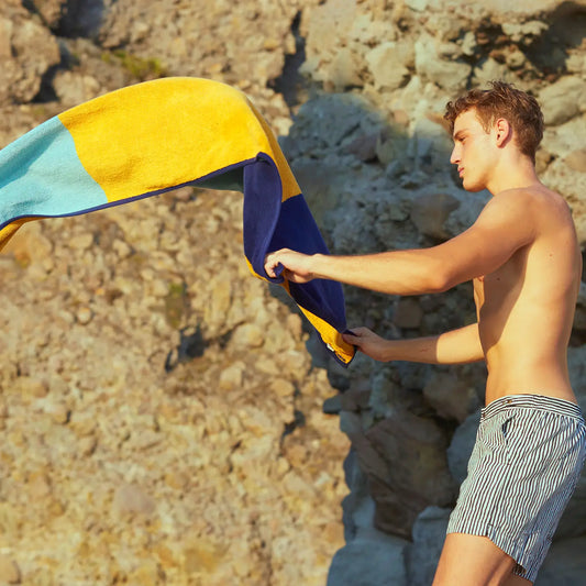 Premium Connectable Beach Towel - Organic Cotton - Dune
