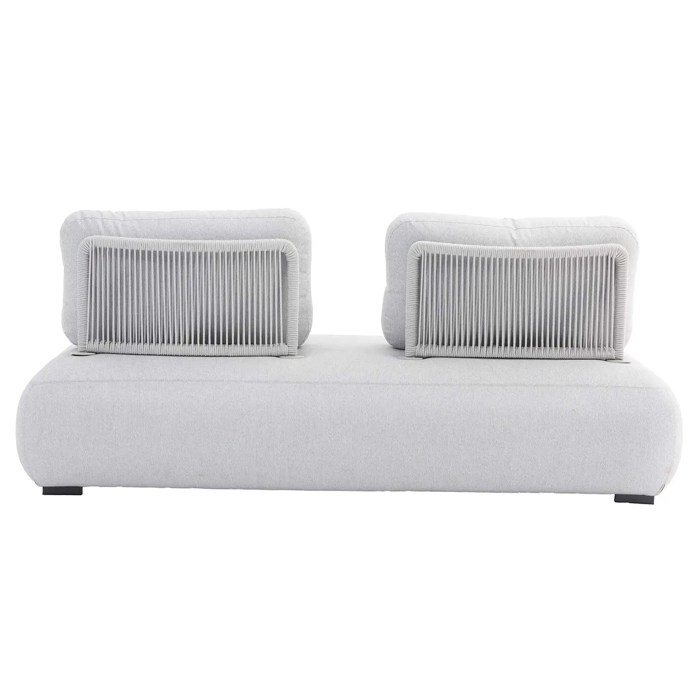 2-seters tekstilsofa med tauryggstøtte 199 x 99 x 77 cm
