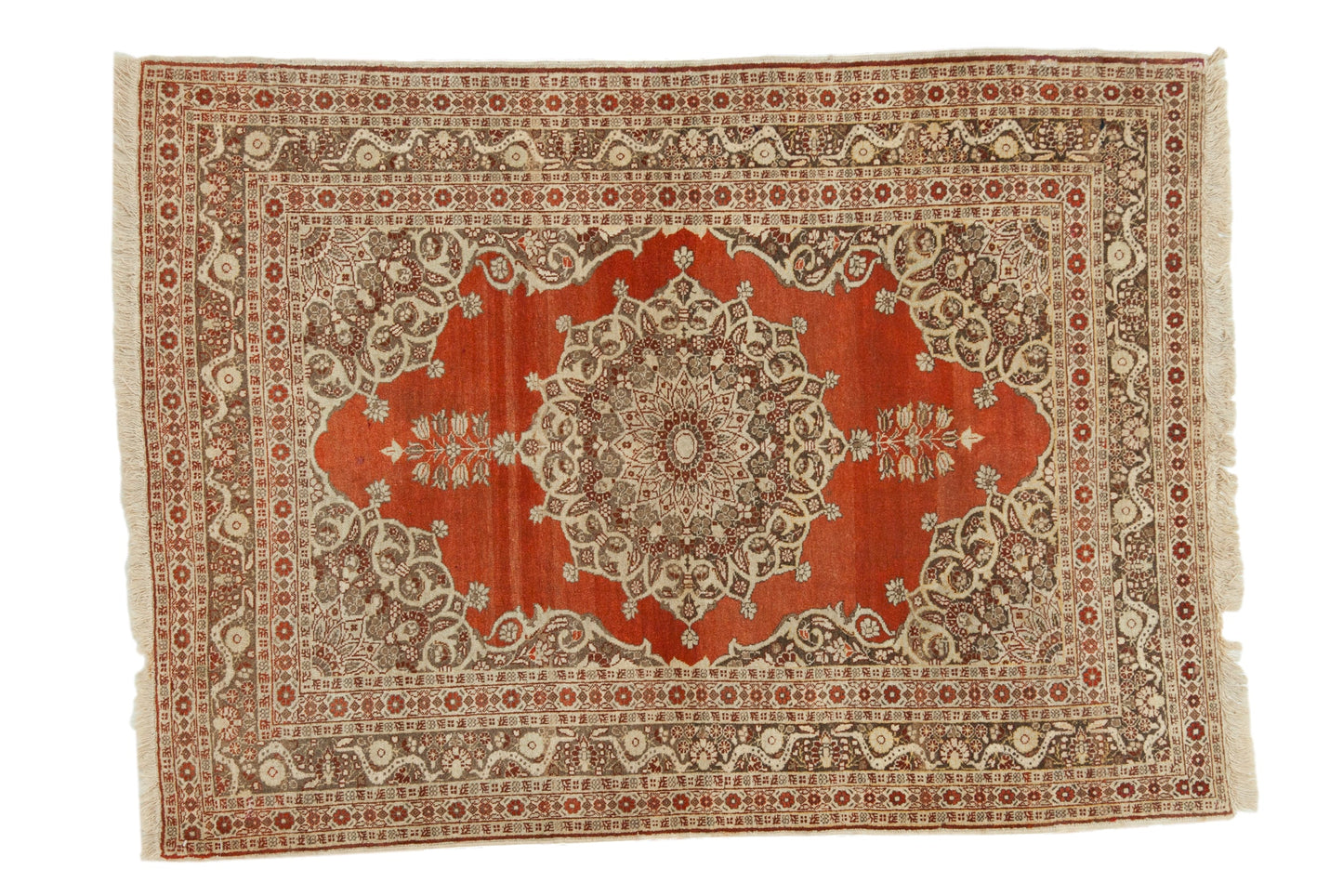 4x5.5 Antique Haji Jalili Tabriz Rug