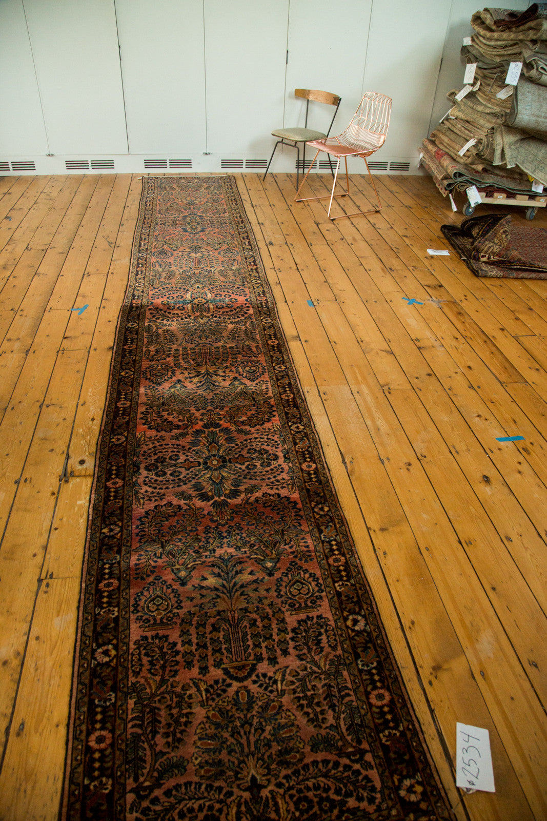 2.5x16.5 Vintage Lilihan Rug Runner