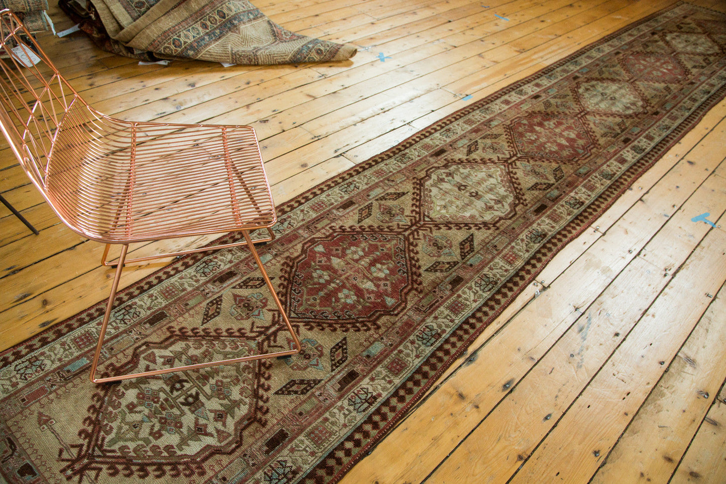 3x17.5 Vintage Persian Serab Rug Runner