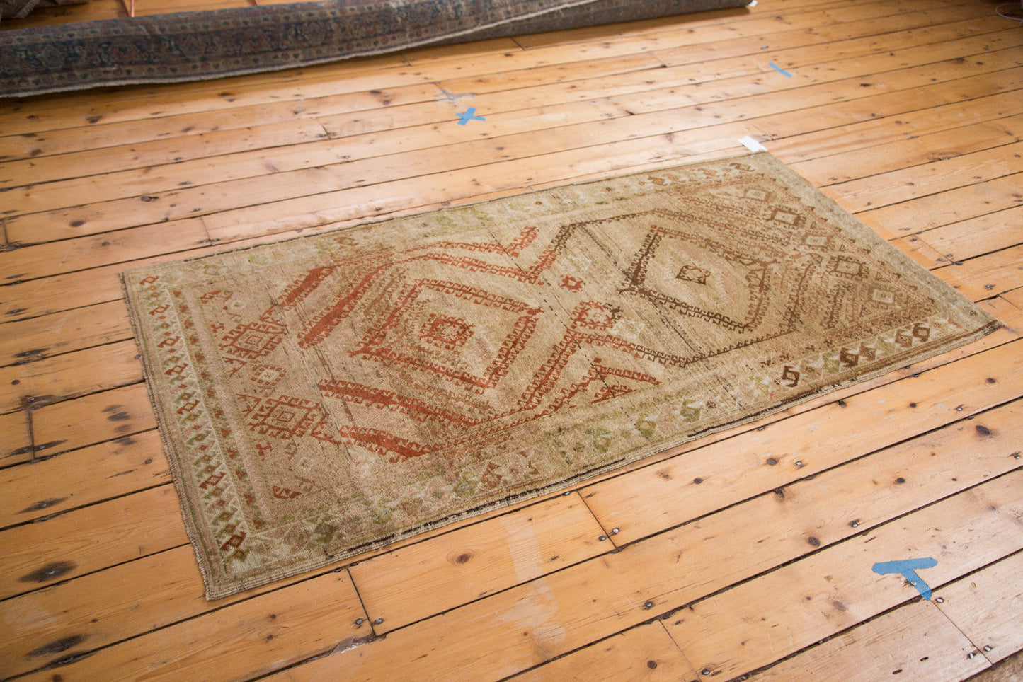 3x6 Distressed Vintage Afghani Rug Runner