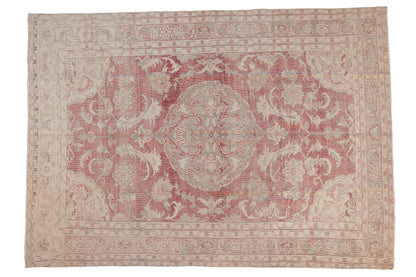 6.5x9 Vintage Distressed Oushak Carpet