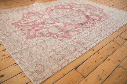 6.5x9 Vintage Distressed Oushak Carpet