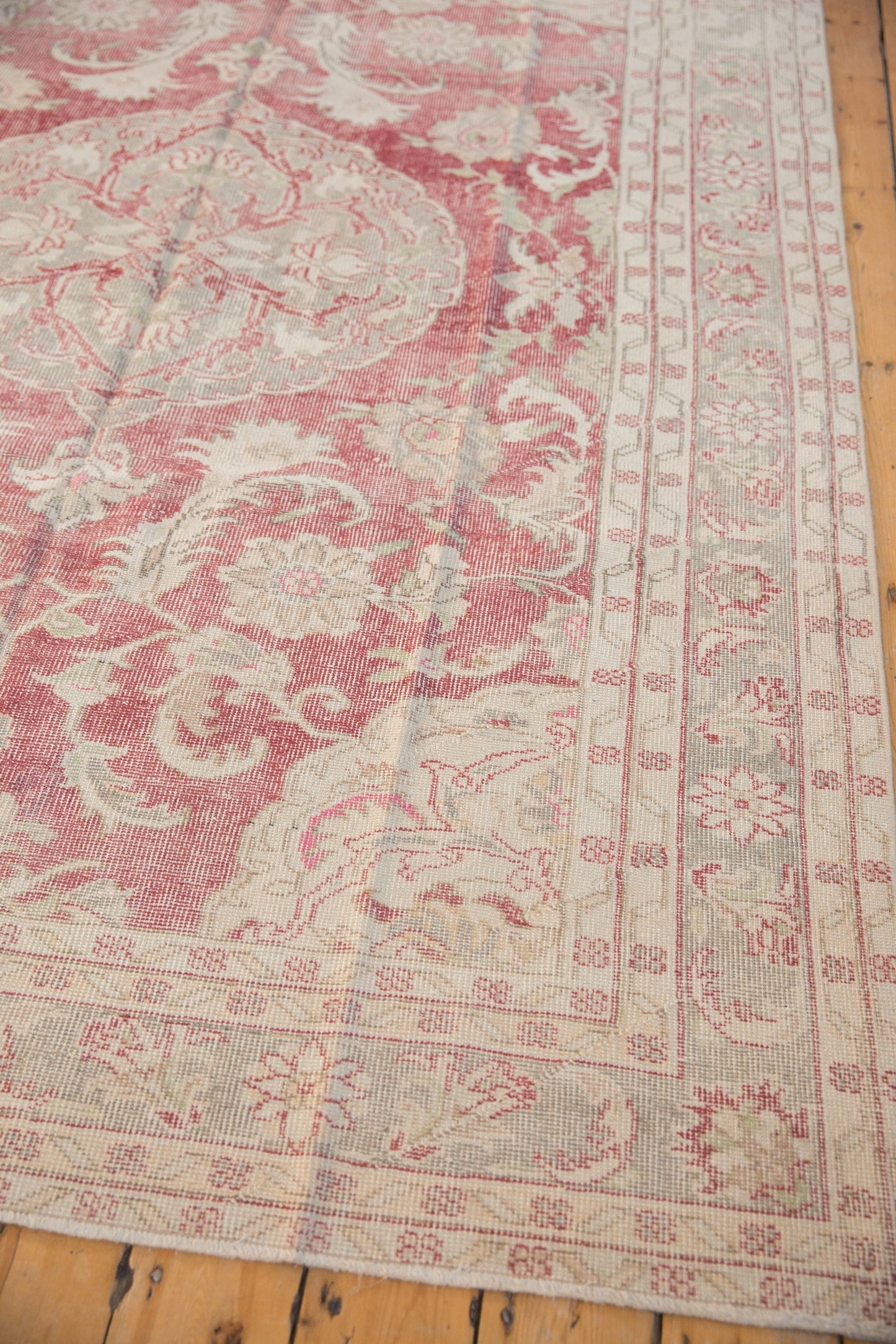 6.5x9 Vintage Distressed Oushak Carpet