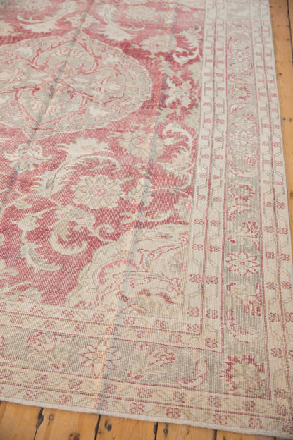 6.5x9 Vintage Distressed Oushak Carpet
