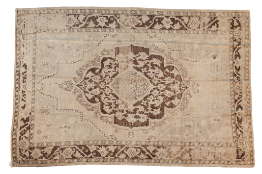 7x10 Vintage Distressed Oushak Carpet