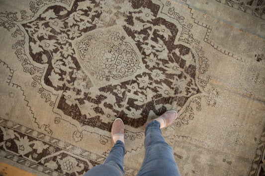 7x10 Vintage Distressed Oushak Carpet