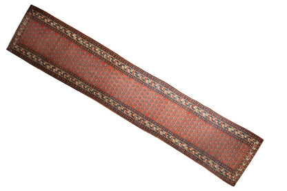 3x14.5 Vintage Mir Serbend Rug Runner