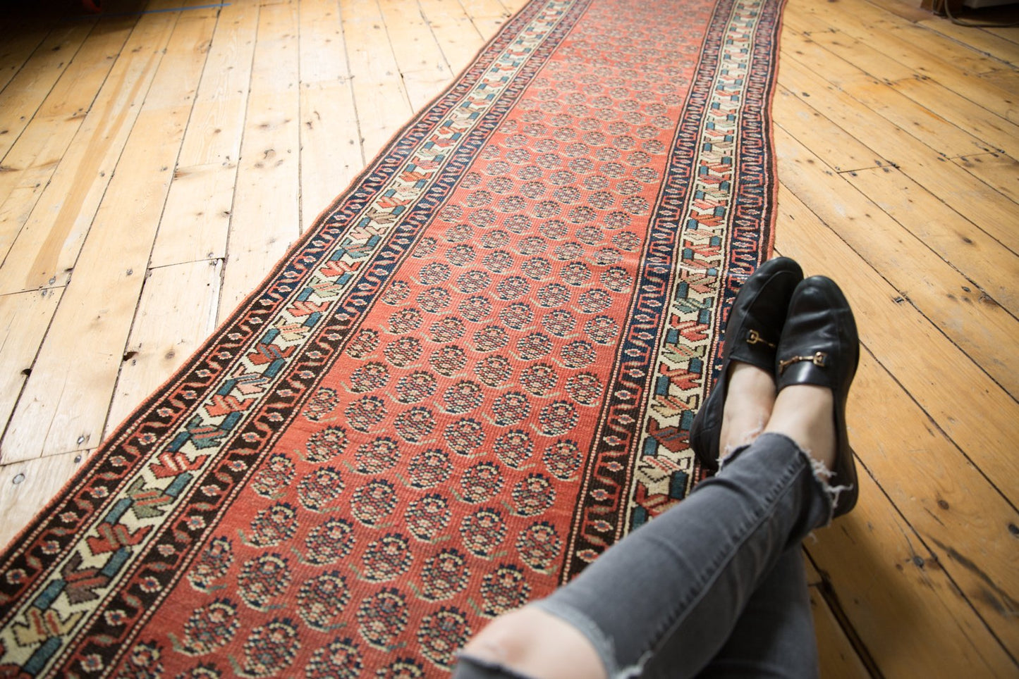 3x14.5 Vintage Mir Serbend Rug Runner