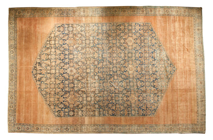 12.5x20 Antique Distressed Bibikabad Carpet