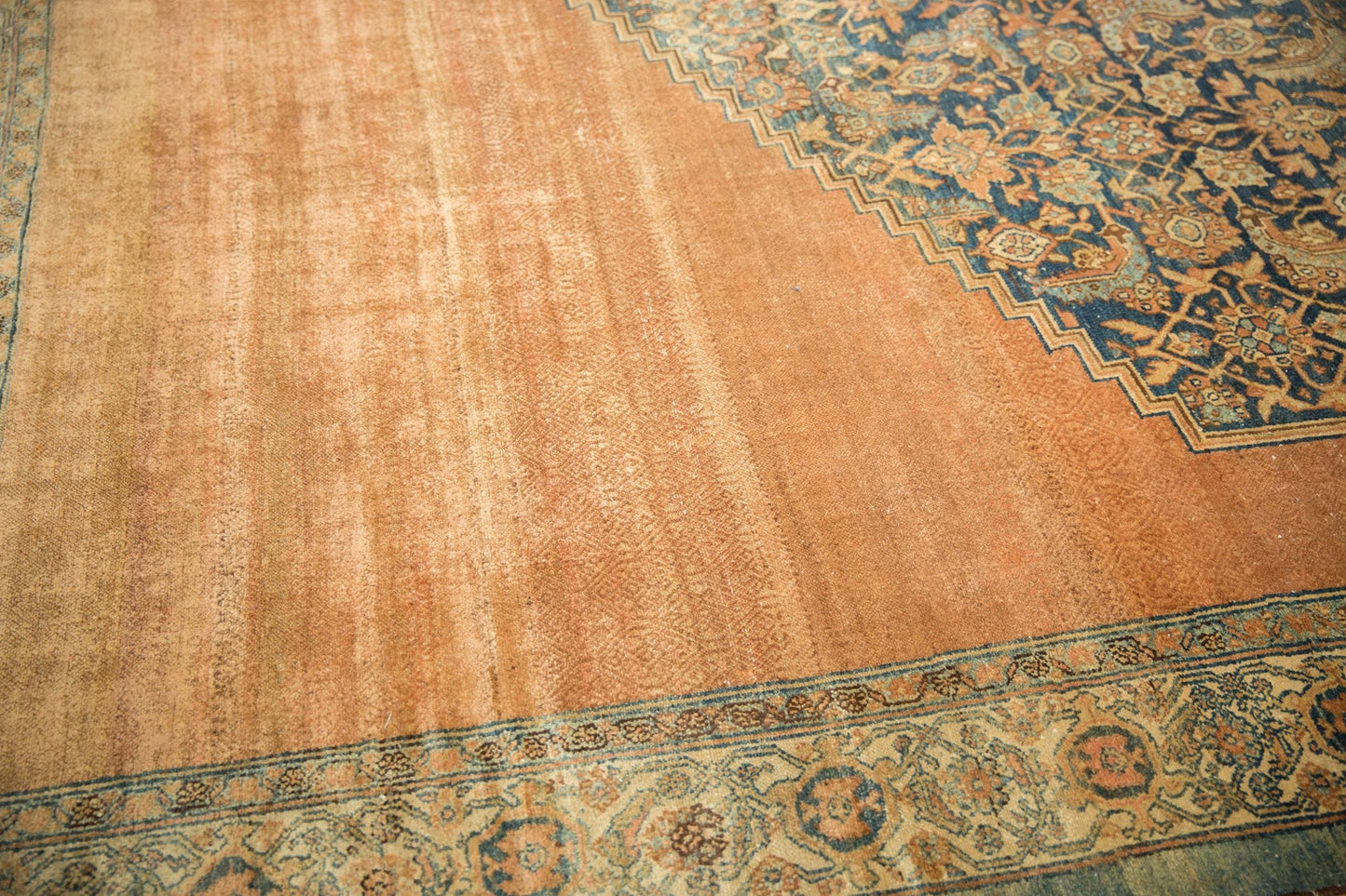 12.5x20 Antique Distressed Bibikabad Carpet