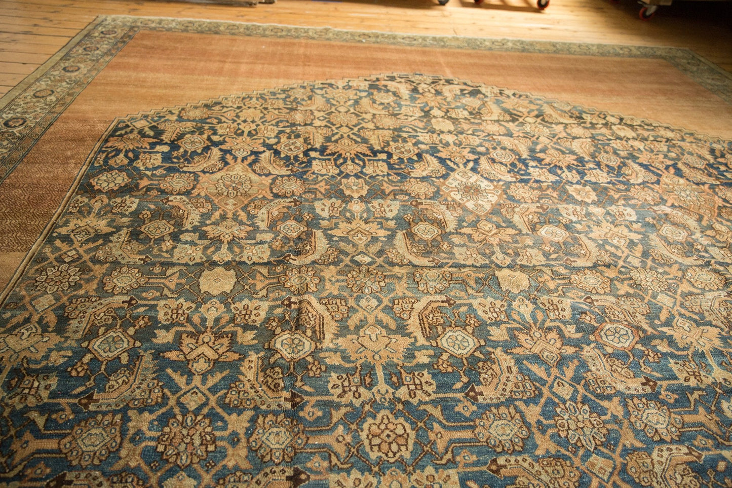 12.5x20 Antique Distressed Bibikabad Carpet