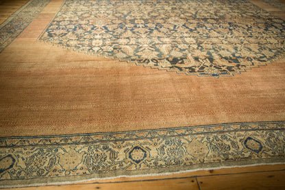 12.5x20 Antique Distressed Bibikabad Carpet